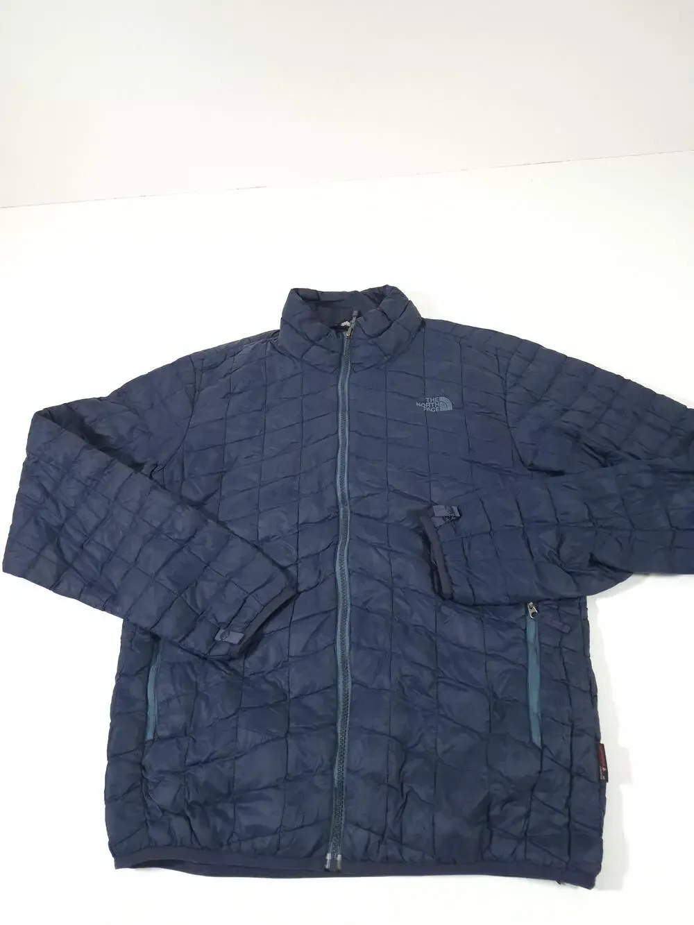 The North Face Jacket Mens Small Blue Primaloft Puffer Full Zip Lightweight